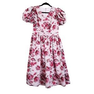 Rachel Parcell Pink Smoke Fit and Flare Floral Dress S